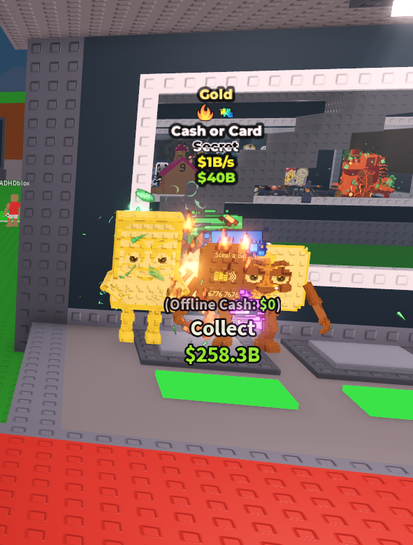1B/s Gold Cash or Card